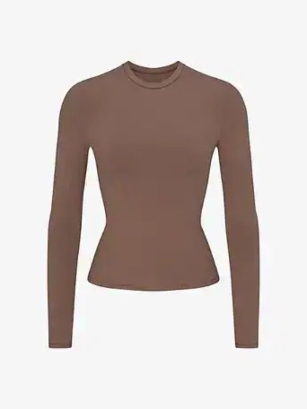 NWT Skims Cotton Jersey Long Sleeve T-shirt Truffle Size Medium